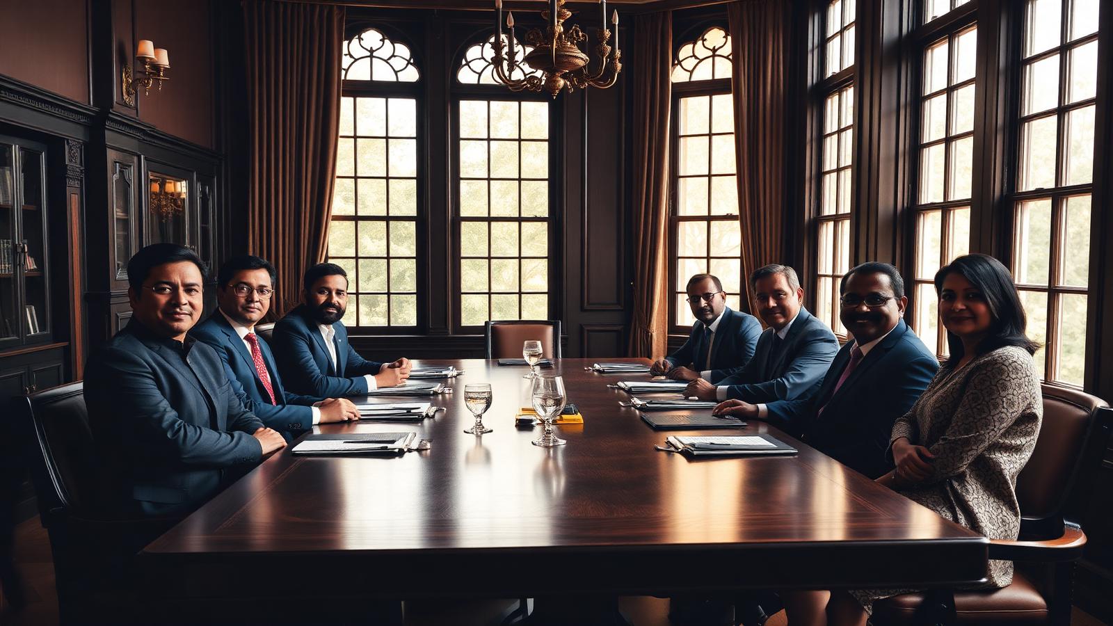 Astrotel Group leadership in the boardroom